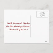 Baby's eerste kerst briefkaart met foto (Achterkant)