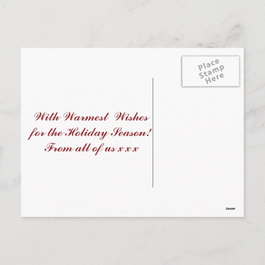 Baby's eerste kerst briefkaart met foto (Achterkant)