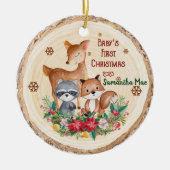 Baby's eerste kerst dieren Ornament (Voorkant)