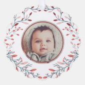 Baby's eerste Kerst Foto Ornament (Voorkant)