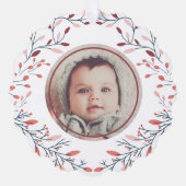 Baby's eerste Kerst Foto Ornament Kaart (Voorkant)
