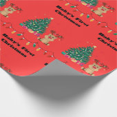 Baby's eerste kerst inpakpapier (Hoek)