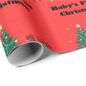 Baby's eerste kerst inpakpapier (Rol Hoek)