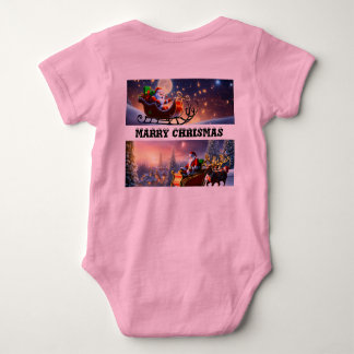 Baby's eerste kerst Jersey Bodysuit