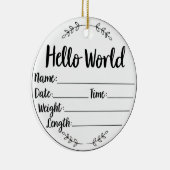 Baby's eerste kerst keepsake Ornament (Rechts)