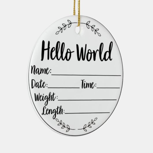 Baby's eerste kerst keepsake Ornament (Rechts)