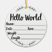 Baby's eerste kerst keepsake Ornament (Voorkant)