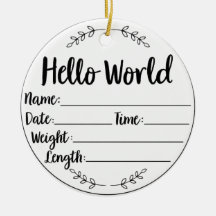 Baby's eerste kerst keepsake Ornament