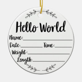 Baby's eerste kerst keepsake Ornament