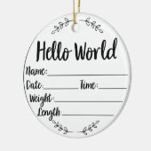 Baby's eerste kerst keepsake Ornament (Links)