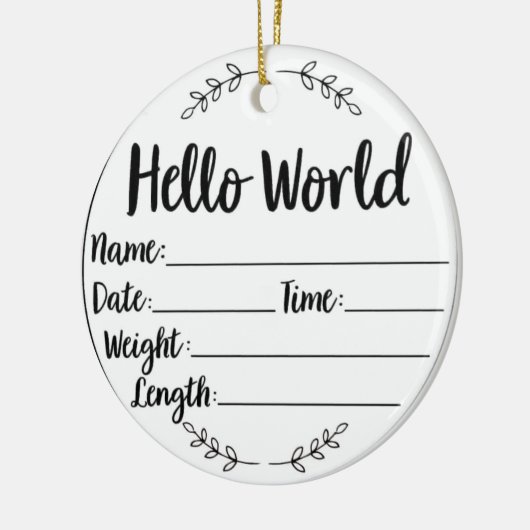 Baby's eerste kerst keepsake Ornament (Links)