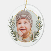 Baby's eerste kerst keramisch ornament (Links)