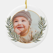 Baby's eerste kerst keramisch ornament (Achterkant)