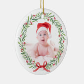 Baby's eerste Kerst Keramisch Ornament 2024 (Rechts)