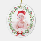 Baby's eerste Kerst Keramisch Ornament 2024 (Links)