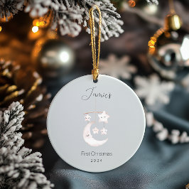 Baby's eerste Kerst Keramische Vakantie Ornament