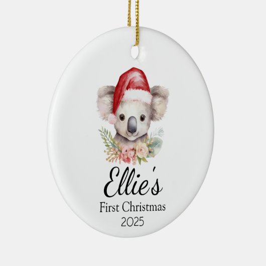 Baby's eerste Kerst Koala Ornament (Rechts)