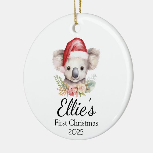 Baby's eerste Kerst Koala Ornament (Links)