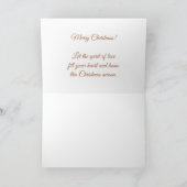 Baby's Eerste Kerst Koper - FOTO VAN UW BABY Kaart (Binnen)