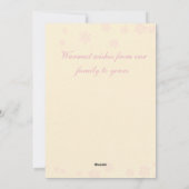 Baby's eerste kerst (meisje) Kaart (Achterkant)