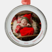 Babys Eerste Kerst Ornament (Voorkant)