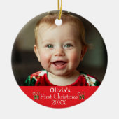 Baby's Eerste Kerst Ornament (Voorkant)