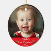 Baby's Eerste Kerst Ornament (Links)