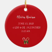 Baby's Eerste Kerst Ornament (Achterkant)