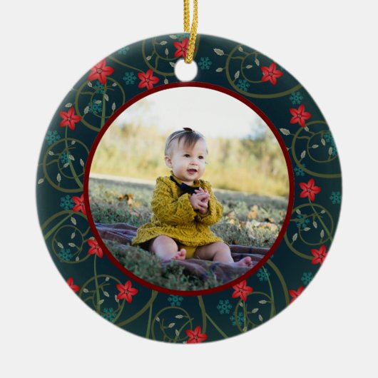 Baby's eerste kerst Ornament (Voorkant)