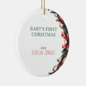 Baby's Eerste Kerst Ornament 2026 (Rechts)