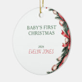 Baby's Eerste Kerst Ornament 2026 (Links)