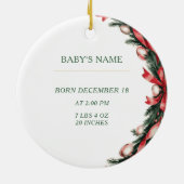 Baby's Eerste Kerst Ornament 2026 (Achterkant)