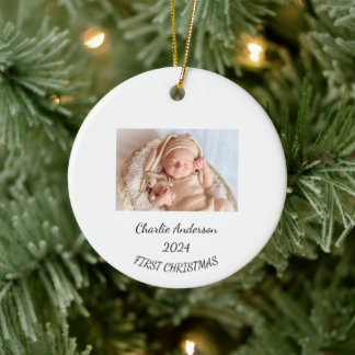 Baby's eerste kerst Ornament, Baby 1e kerst Keramisch Ornament