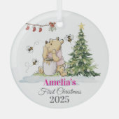 Baby's Eerste Kerst Ornament | Beer & Bijen Klant (Voorkant)