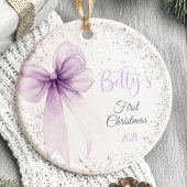 Baby's eerste kerst Ornament Bow Coquette
