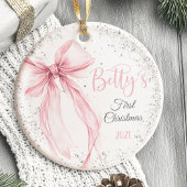 Baby's eerste kerst Ornament Bow Coquette