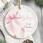 Baby's eerste kerst Ornament Bow Coquette