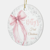 Baby's eerste kerst Ornament Bow Coquette (Links)