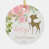 Baby's eerste kerst Ornament Deer Woodland (Voorkant)