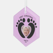 Baby's eerste kerst Ornament - Foto Keepsake (Voorkant links)