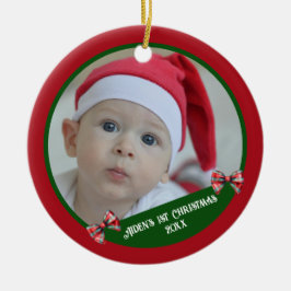 Baby's eerste kerst Ornament | Fotosjabloon