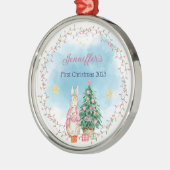 Baby's Eerste Kerst Ornament Gepersonaliseerde Gif (Links)