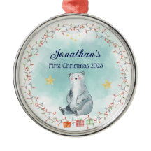 Baby's Eerste Kerst Ornament Gepersonaliseerde Gif