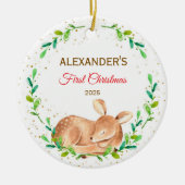 Baby's eerste kerst Ornament Herten bos (Voorkant)