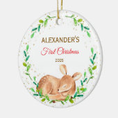 Baby's eerste kerst Ornament Herten bos (Links)