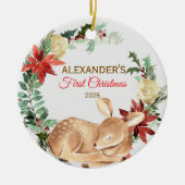 Baby's eerste kerst Ornament Herten bos (Voorkant)