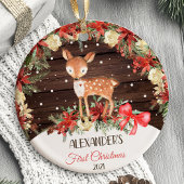 Baby's eerste kerst Ornament Herten bos
