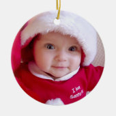 Baby's Eerste Kerst Ornament keramiek (Voorkant)