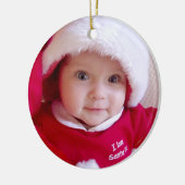 Baby's Eerste Kerst Ornament keramiek (Links)