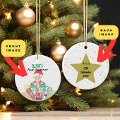 🎄Baby's eerste kerst Ornament | Meisjesontwerp